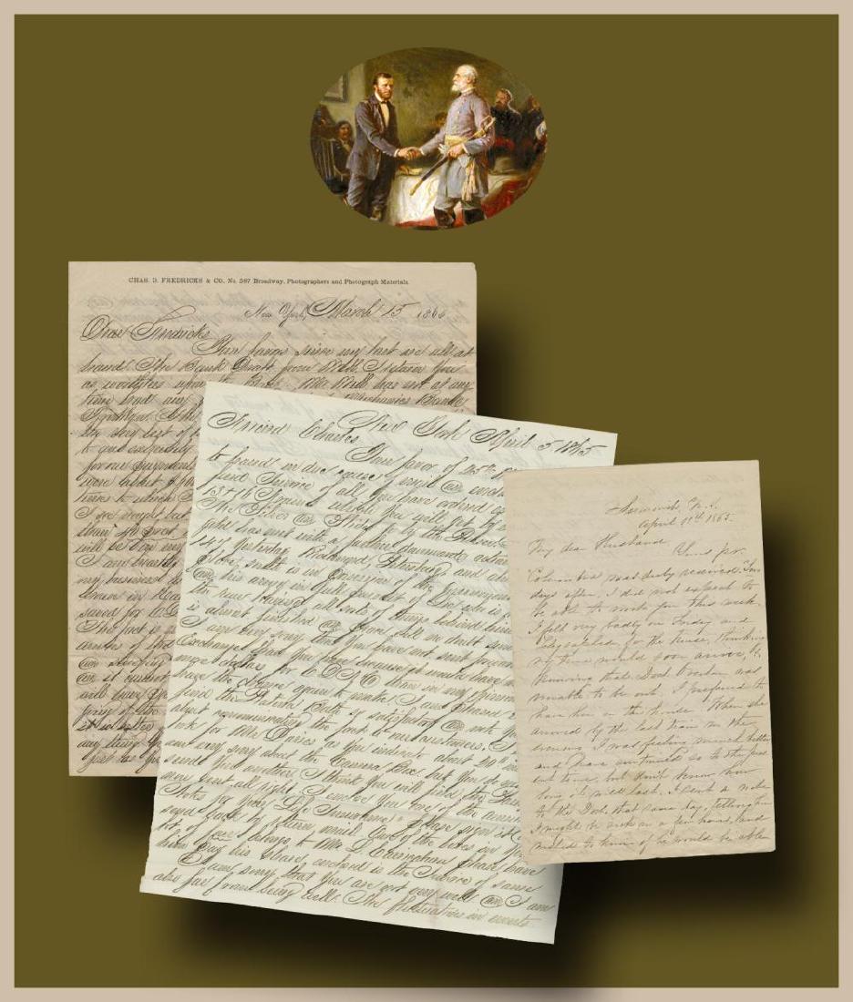 End of Civil War - Three Letters Written to NY (1 of 6)