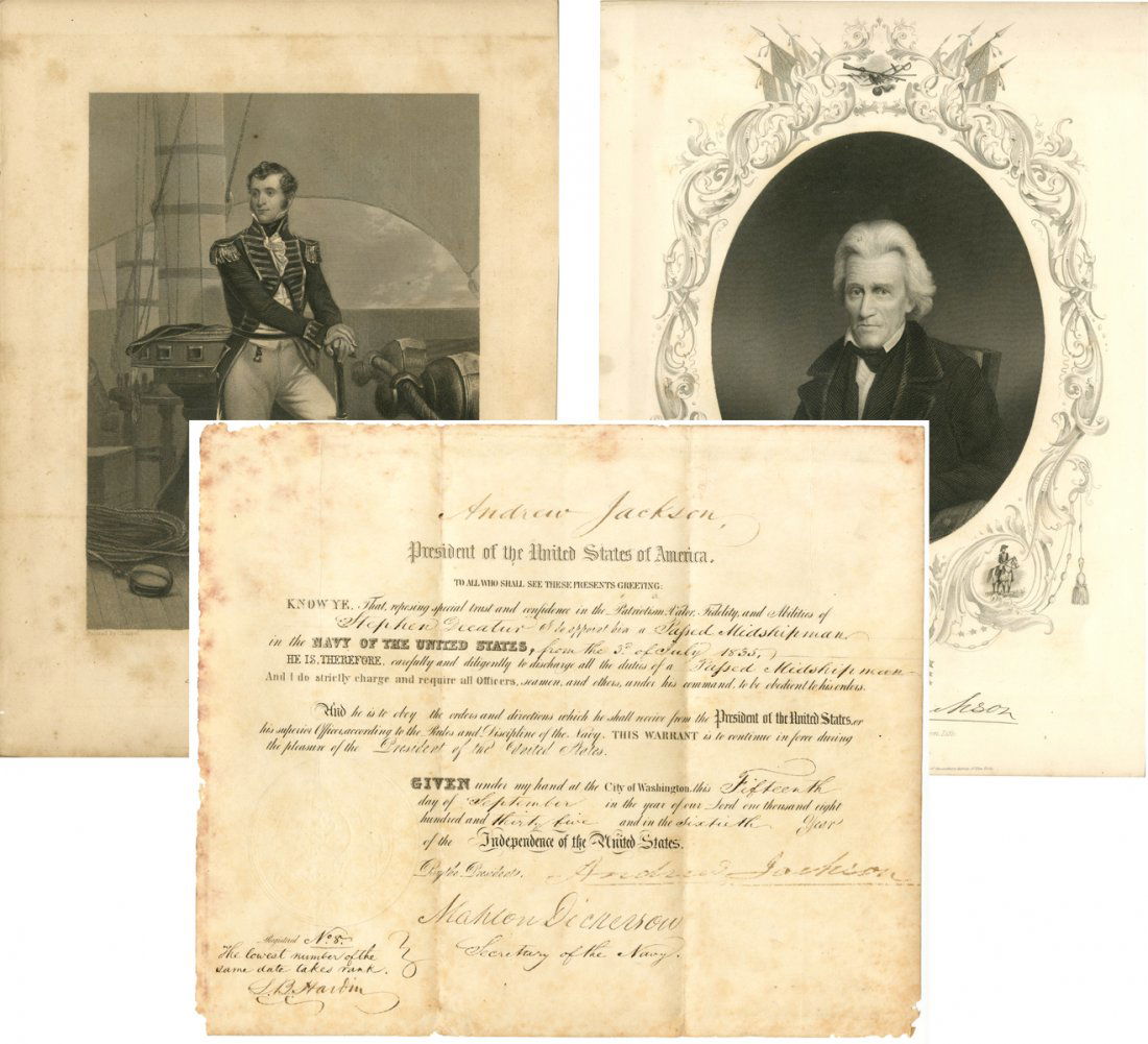Andrew Jackson Important Naval Appointment for Stephen (1 of 5)