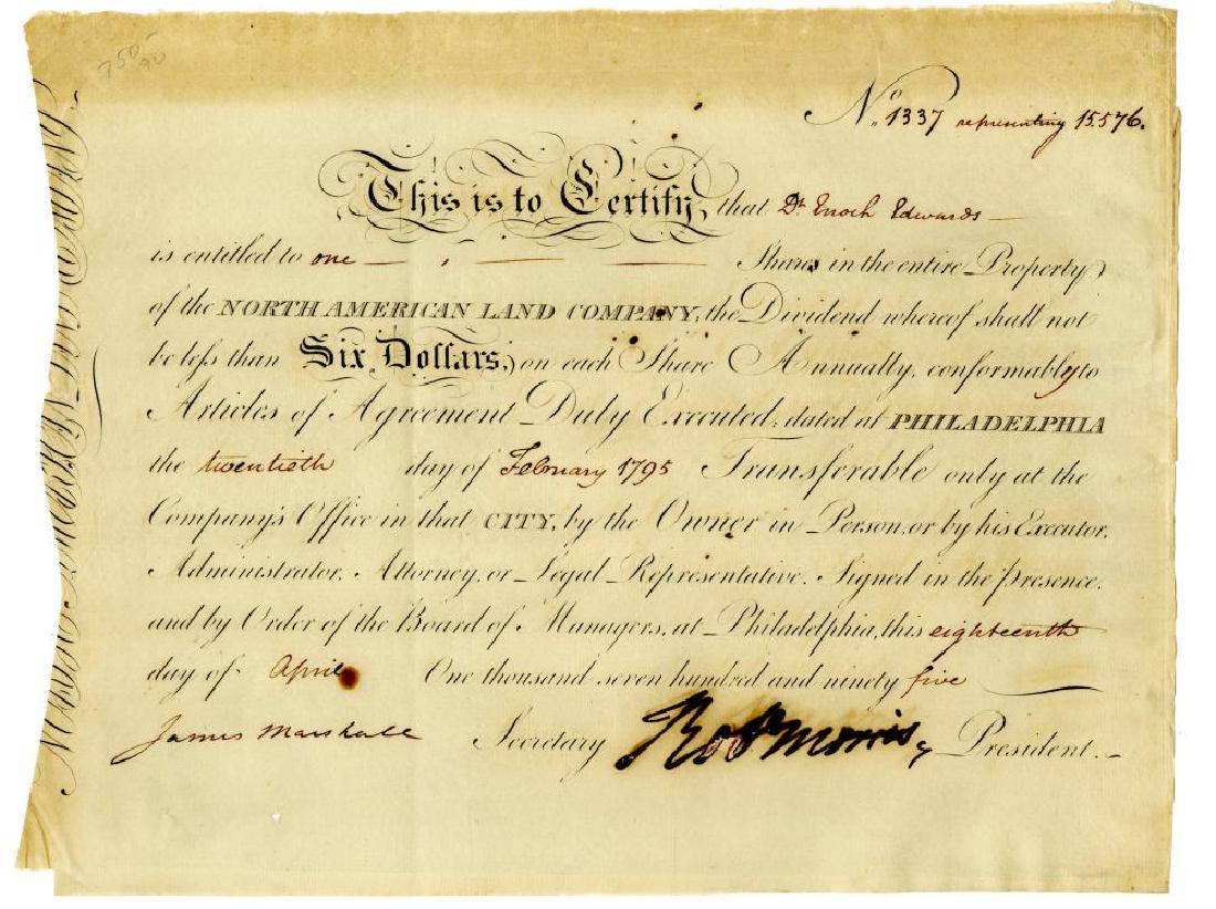 Robert Morris, Declaration Signer, Signs Bond for