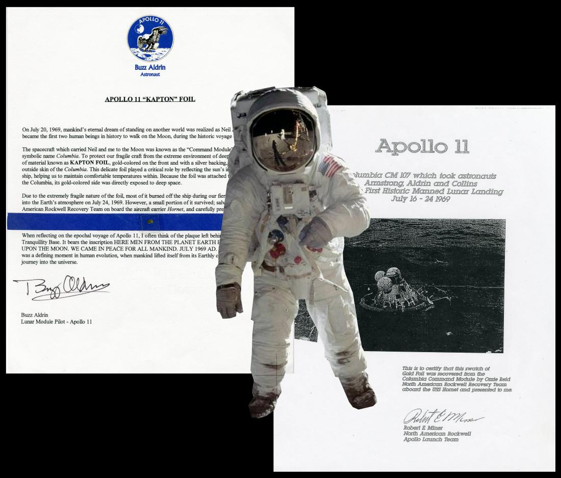 Buzz Aldrin Superb TLS with Original Piece of Kapton (1 of 4)