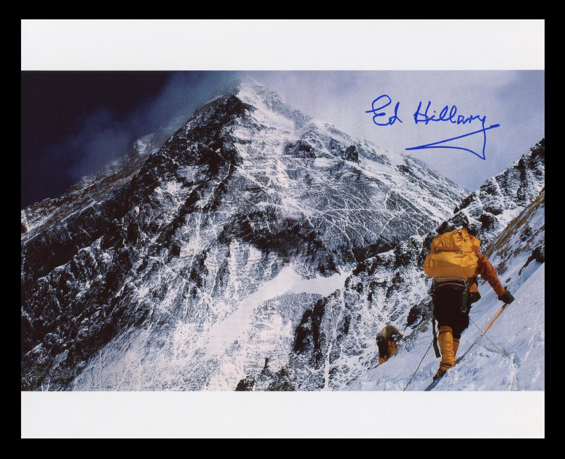 Sir Edmund Hillary, Everest Mountain Climber, Signed (1 of 4)