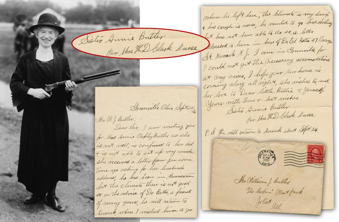 Annie Oakley Dictates a Letter to Her Brother-in-law (1 of 8)