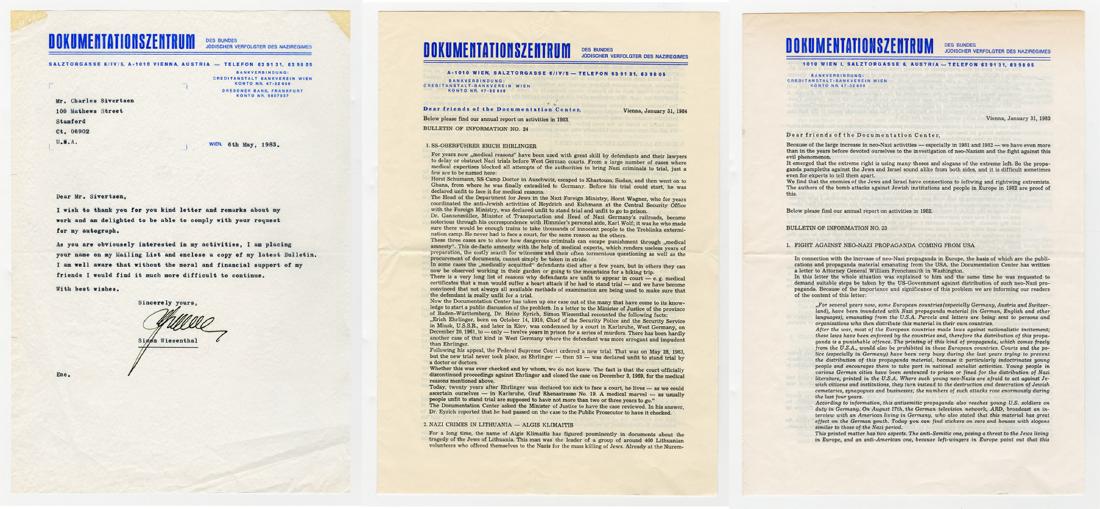 Simon Wiesenthal TLS, Holocaust Survivor (1 of 5)