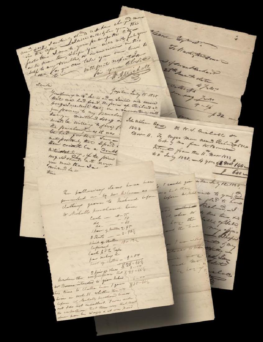 Archive re slave of Supreme Court Justice John McClean: Documents and letters concerning Richard, a slave belonging to John McLean ("I hope he has been a dutiful Servant & may continue to serve you ... you mentioned it was probable that you might wish to r