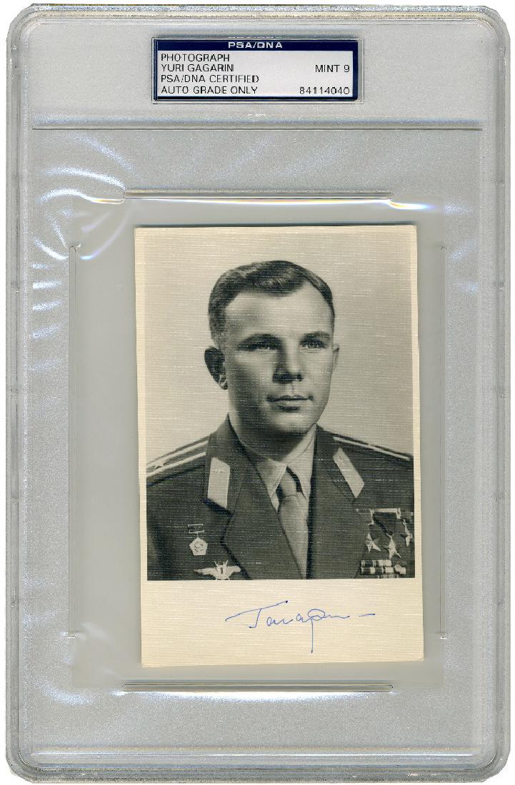 Yuri Gagarin, Soviet Cosmonaut, Signed Photo: First Man (1 of 2)