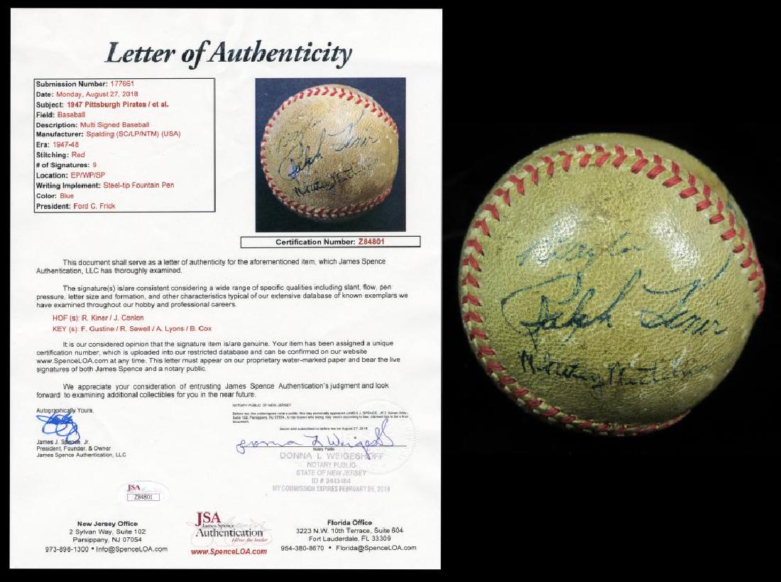 1947 Season Pittsburgh Pirates Baseball Signed by Ralph (1 of 4)