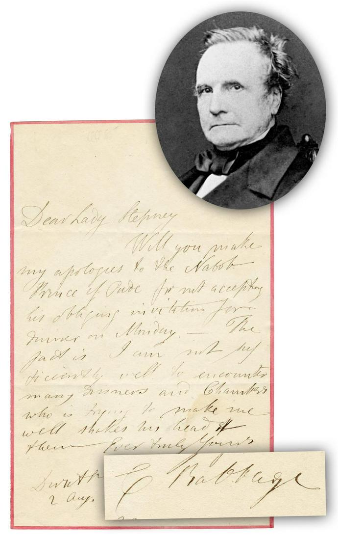 Charles Babbage, "Father of the Computer", Declines (1 of 3)
