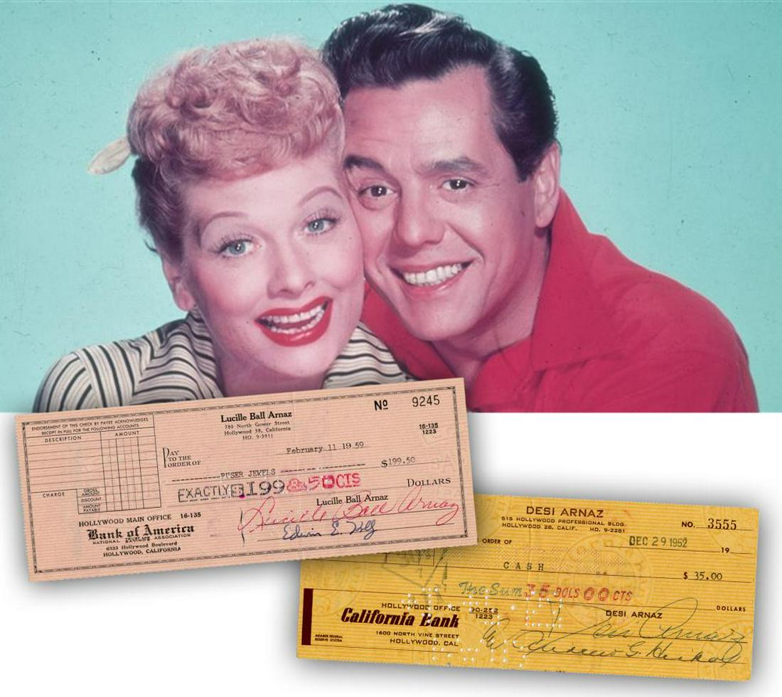 Lucille Ball & Desi Arnaz Signed "I Love Lucy"-Era (1 of 7)