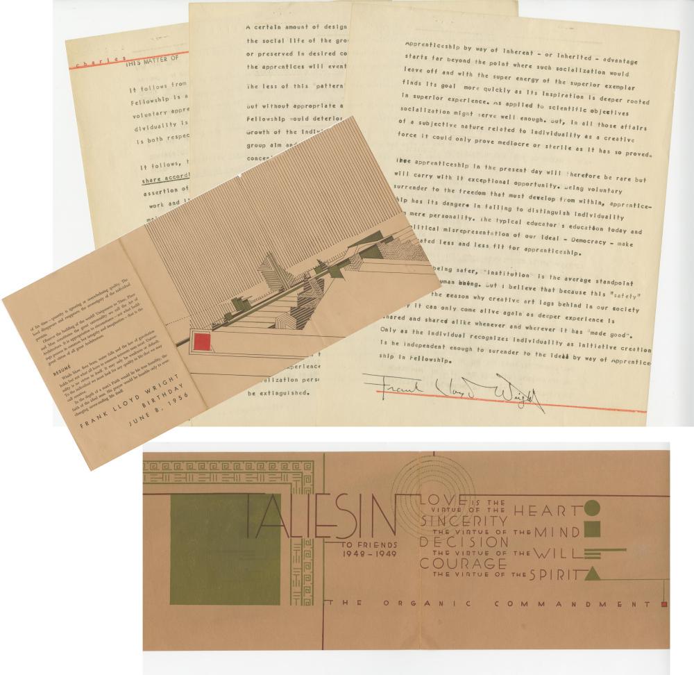 Frank Lloyd Wright on "This Matter of Fellowship", (1 of 6)