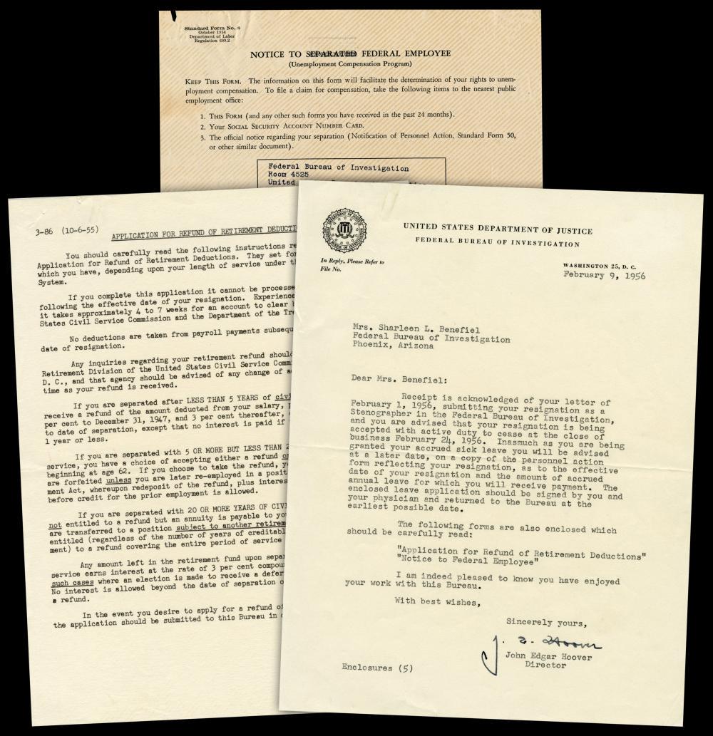 J. Edgar Hoover TLS: "I am indeed pleased to know you (1 of 6)