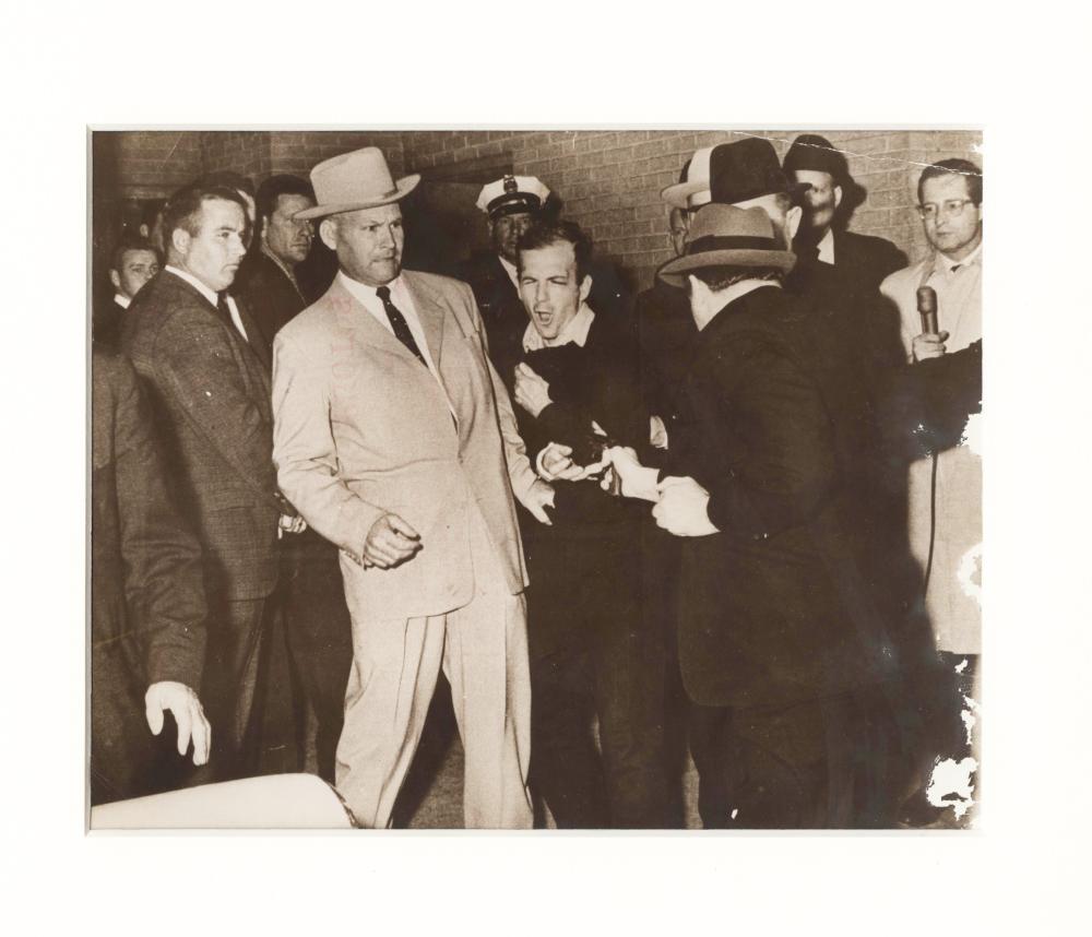 L. H. Oswald Being Shot by Ruby, Rare Period Iconic: Oswald Lee L. H. Oswald Being Shot by Ruby, Rare Period Iconic Pulitzer Prize Photo Rare Original period 1964 Pulitzer prize winning glossy black and white photograph. Lee Harvey Oswald, accused assas