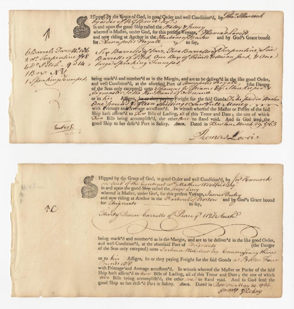 Declaration Signer John Hancock Signs and Pens a (1 of 4)