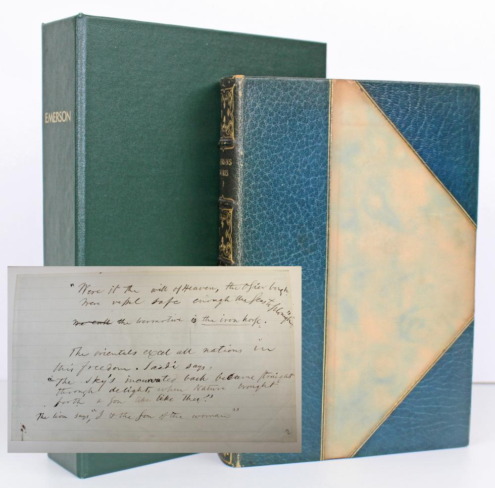 Ralph Waldo Emerson Autographed Limited Edition, Finely (1 of 8)