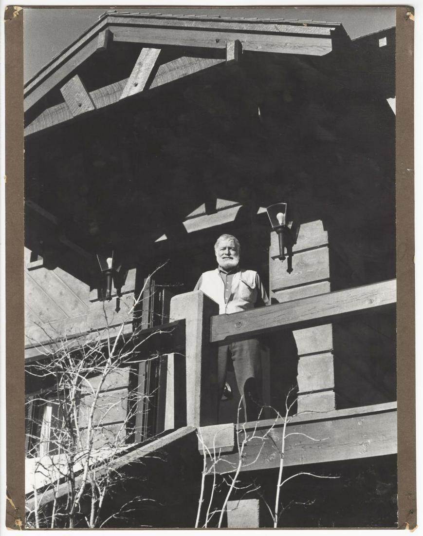 Superb Huge Hemingway Photo Taken In Sun Valley (1 of 4)