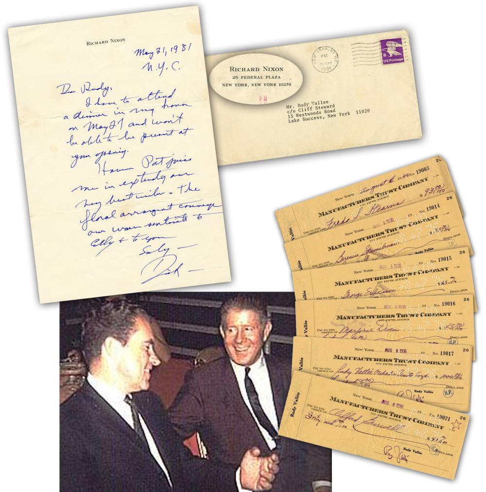 R. Nixon Scarce ALS to Crooner Rudy Vallee, with 6 (1 of 9)