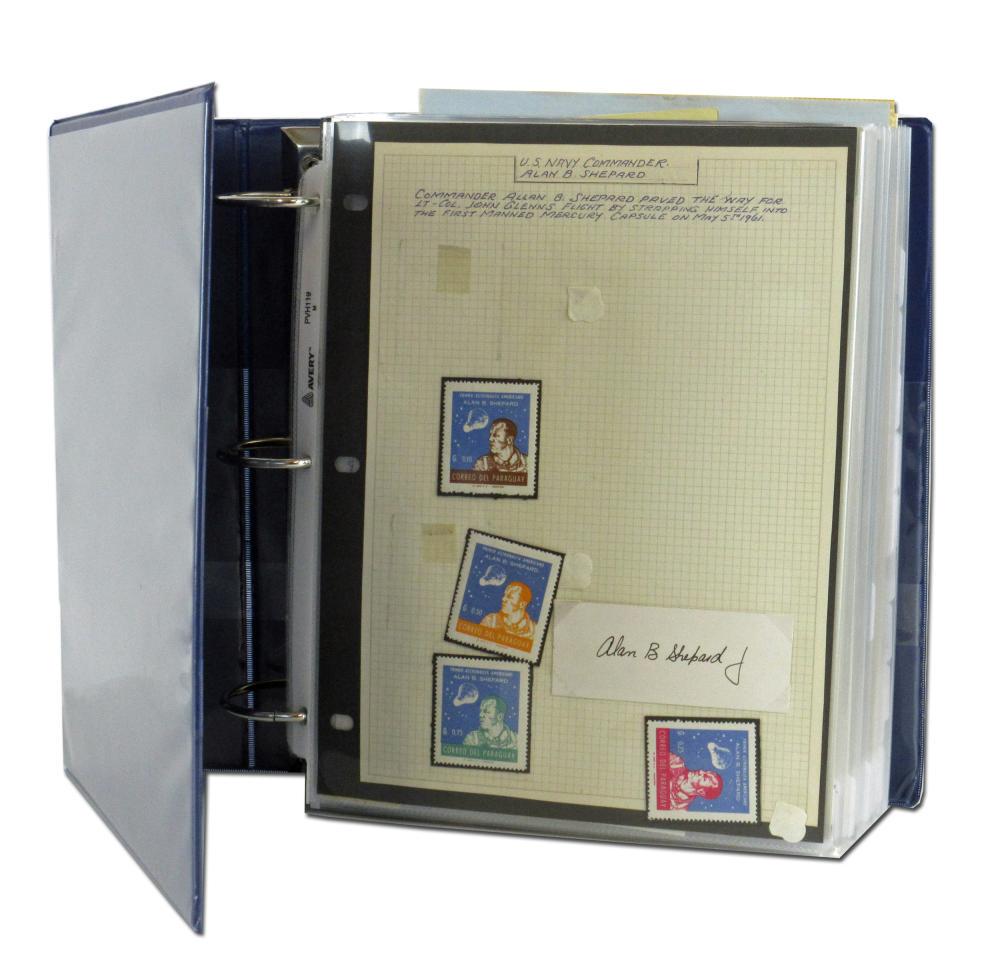 American Space Program 99 Items, Hundreds of: Space American Space Program 99 Items, Hundreds of Signatures, Dealer's Lot [ASTRONAUTS, SPACE.] Archive of 99 pieces of space and postal memorabilia, including signed photographs, first-day and other