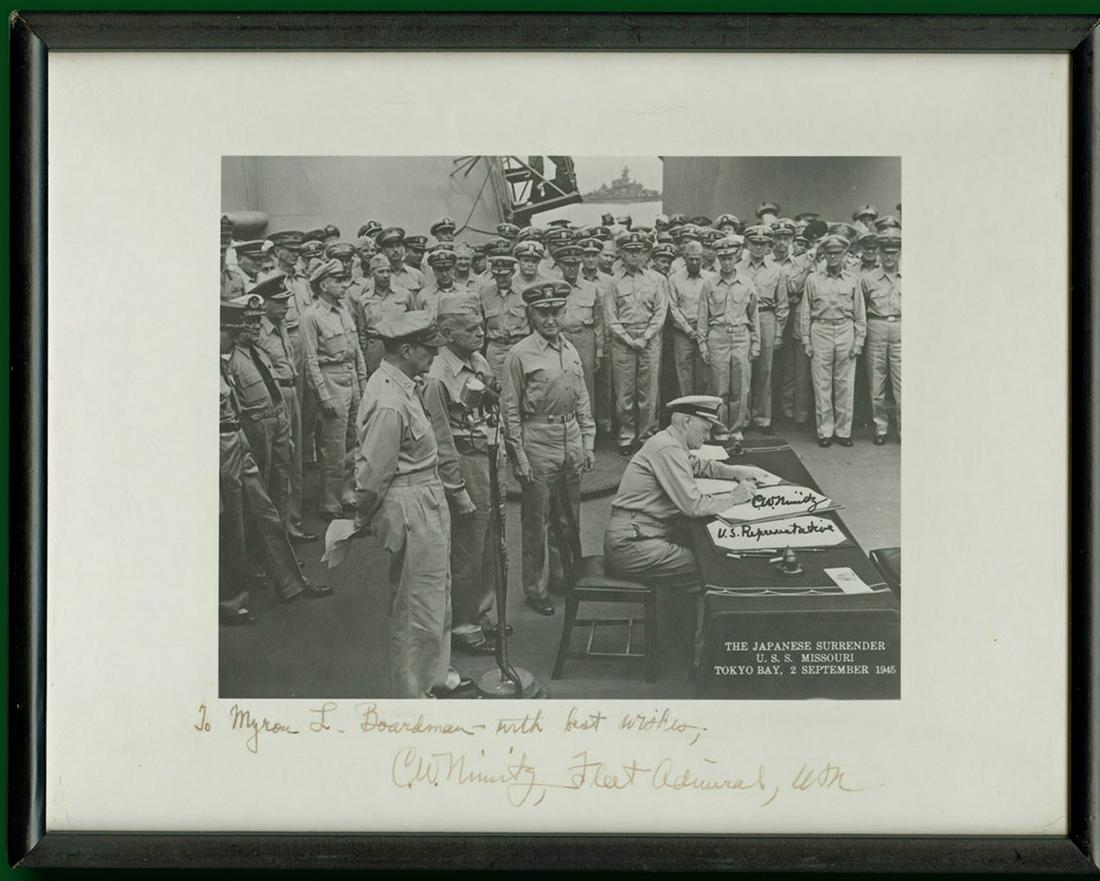 Nimitz SP taken on the battleship USS “ (1 of 5)