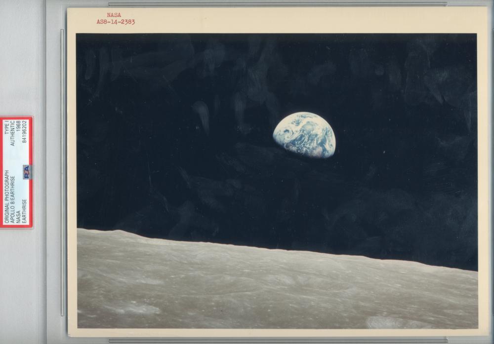 Original NASA Apollo VIII Red Number Color Photo (1 of 2)