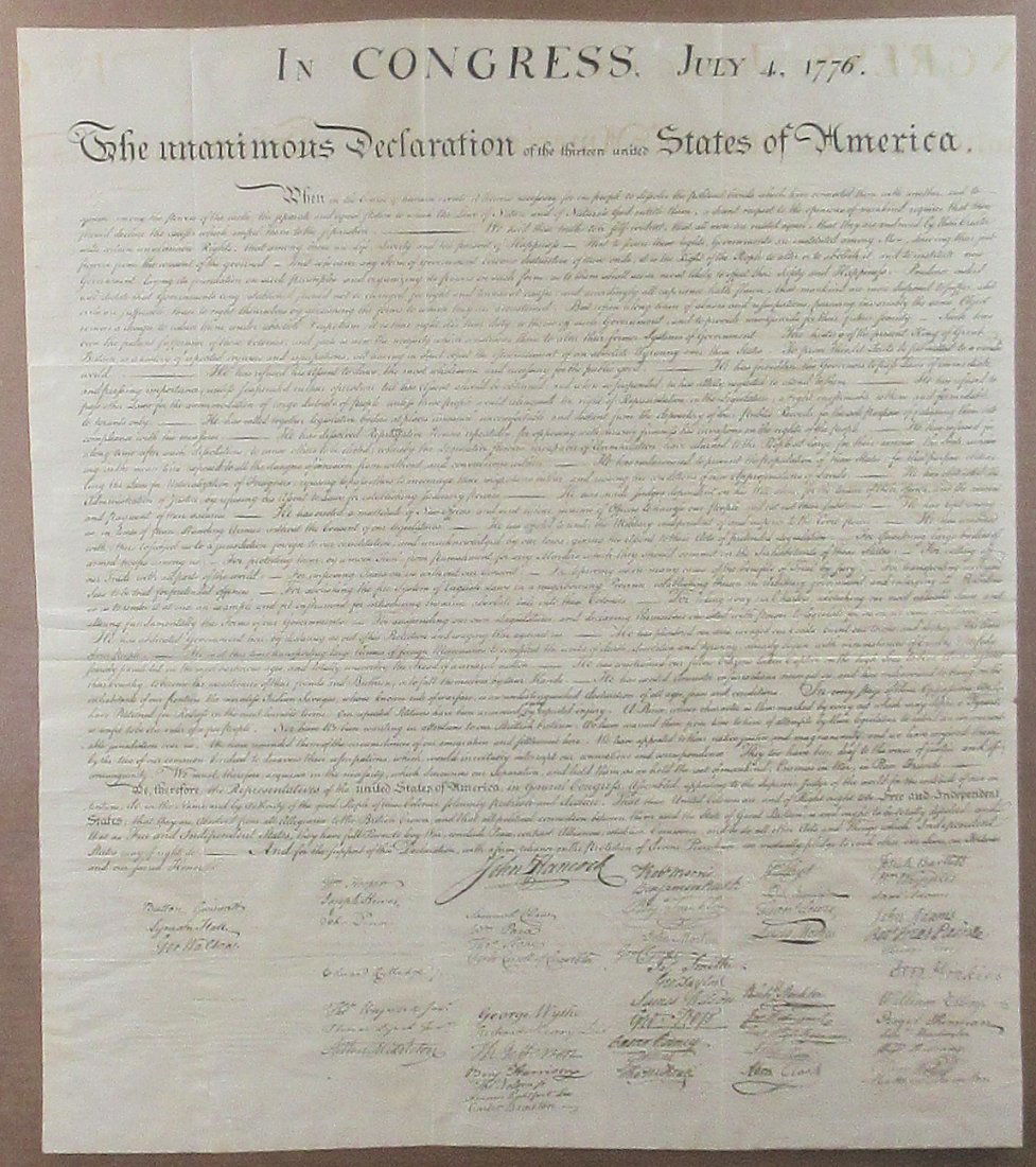 declaration of independence original paper
