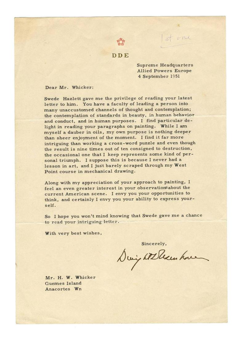 D.D. Eisenhower, President and Artist, Ex-Forbes (1 of 3)