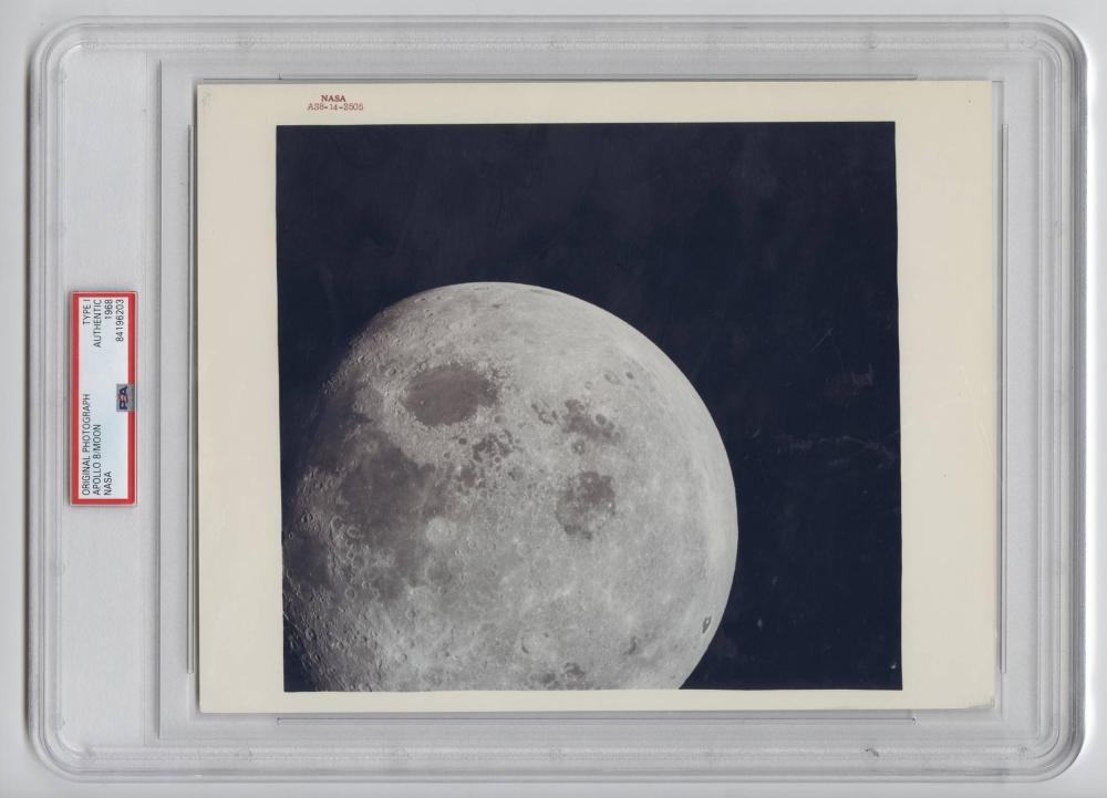 Official Red Number NASA Photo of the Apollo 8 Moon (1 of 3)