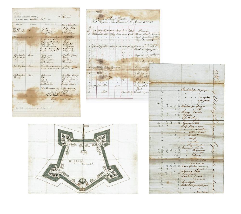 Union Forts Protect New Bern, North Carolina, from: Union Forts Protect New Bern, North Carolina, from Confederate Attempts to Retake the City This small collection features a wonderful sketch of Fort Totten and other documents related to the Union for