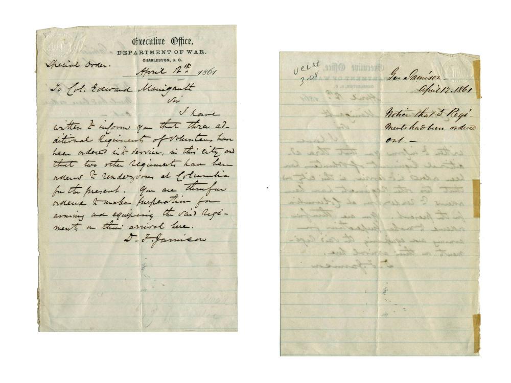 The Civil War Begins April 12, 1861 Charleston, South (1 of 4)