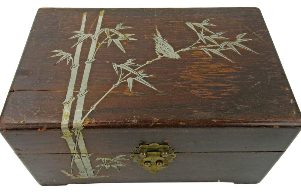 Jack Kerouac's Personally Owned Asian Silver Inlaid: Jack Kerouac's Personally Owned Asian Silver Inlaid Coffer A hinged box made in British Hong Kong, ca. 1890-1930, personally owned and used by Jack Kerouac (1922-1969), the famous mid-century American
