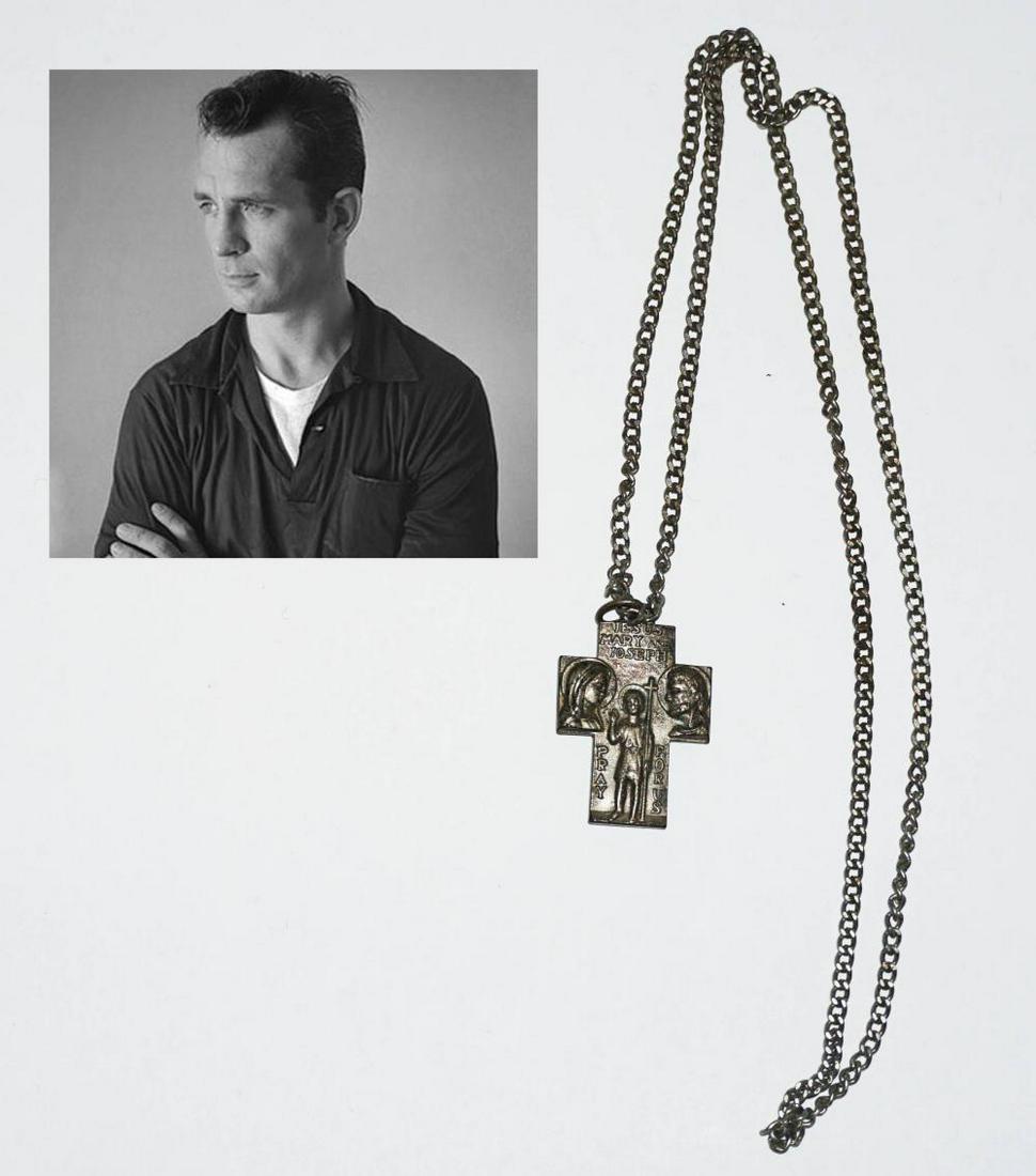 Jack Kerouac's Cross with Raised Relief of Jesus, Mary (1 of 5)