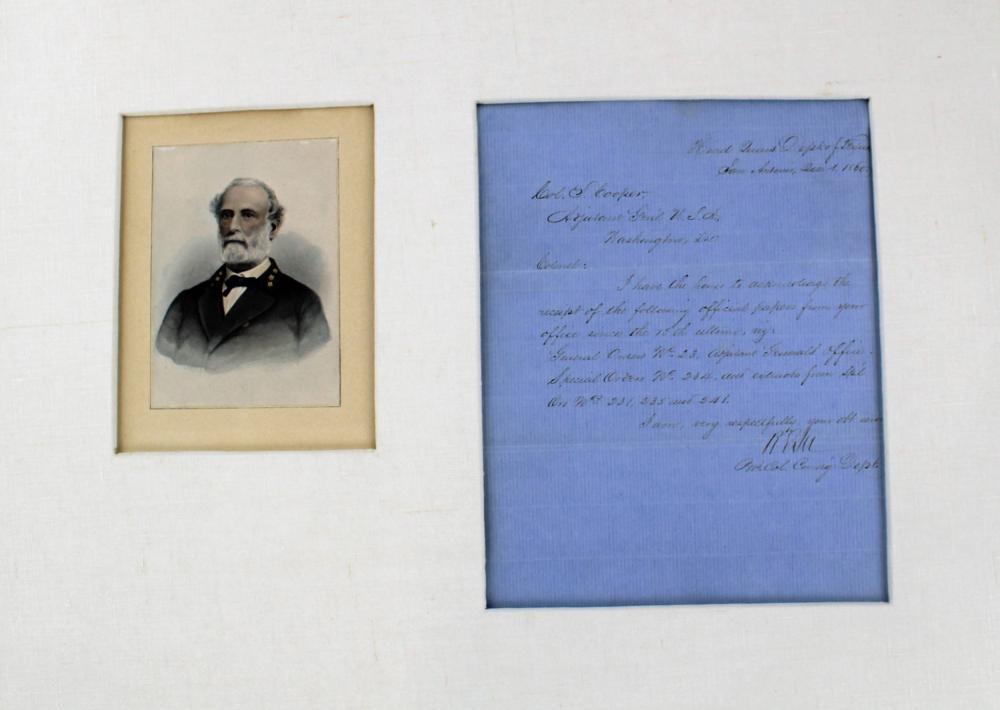 Robert E. Lee Writes from Texas Shortly Before (1 of 3)