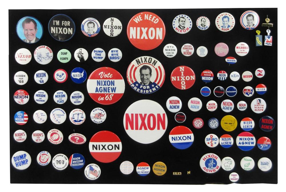 Richard Nixon & Anti-Democratic Party Campaign Pinbacks (1 of 7)