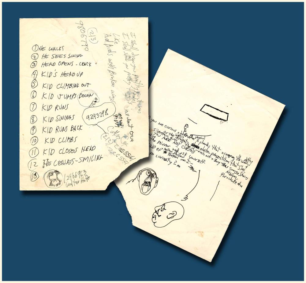Fantastic Notes in Silverstein's Hand, with Drawings, (1 of 8)