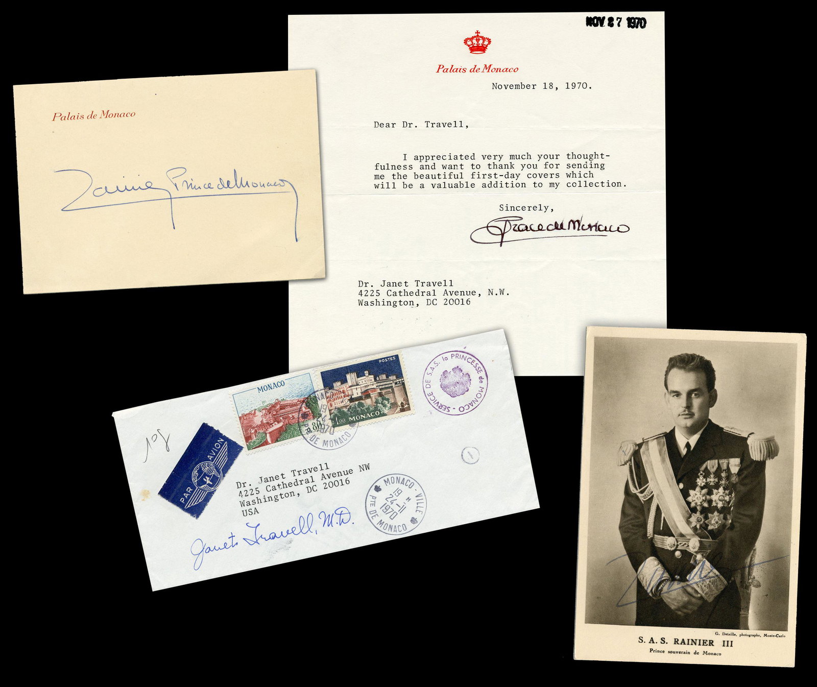 Princess Grace & Prince Rainier III of Monaco, 4 Pcs to (1 of 9)
