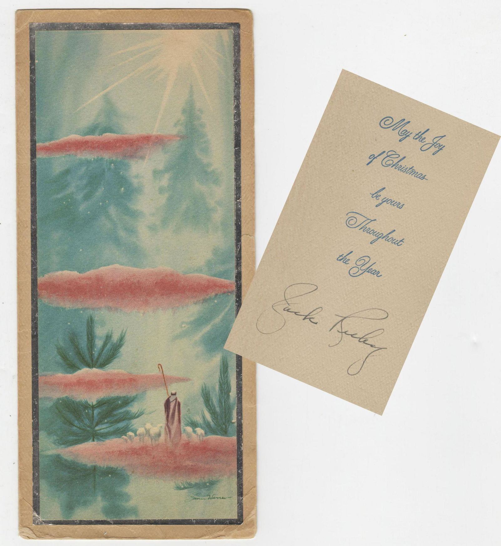 Jack Ruby Signed Christmas Card (1 of 2)