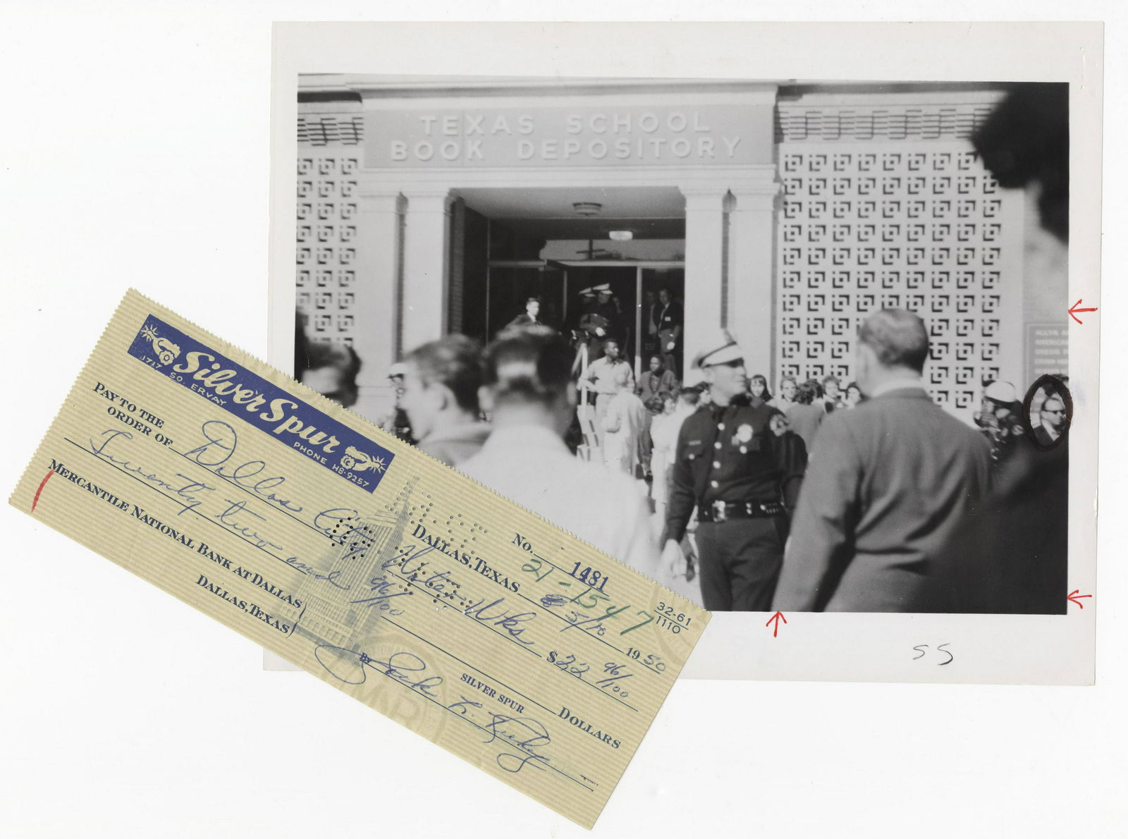 Superb Jack Ruby Signed Check & Photo at Book (1 of 4)