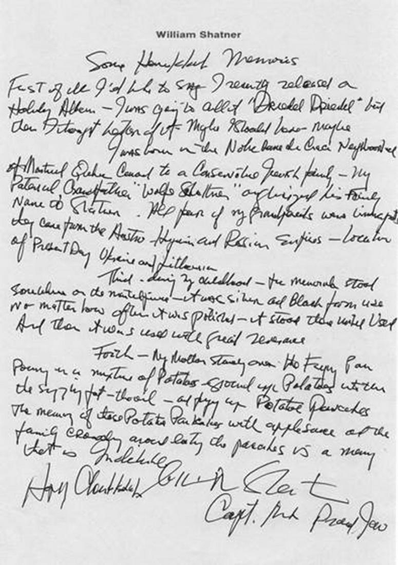 William Shatner Shares His Memories of Growing Up (1 of 2)