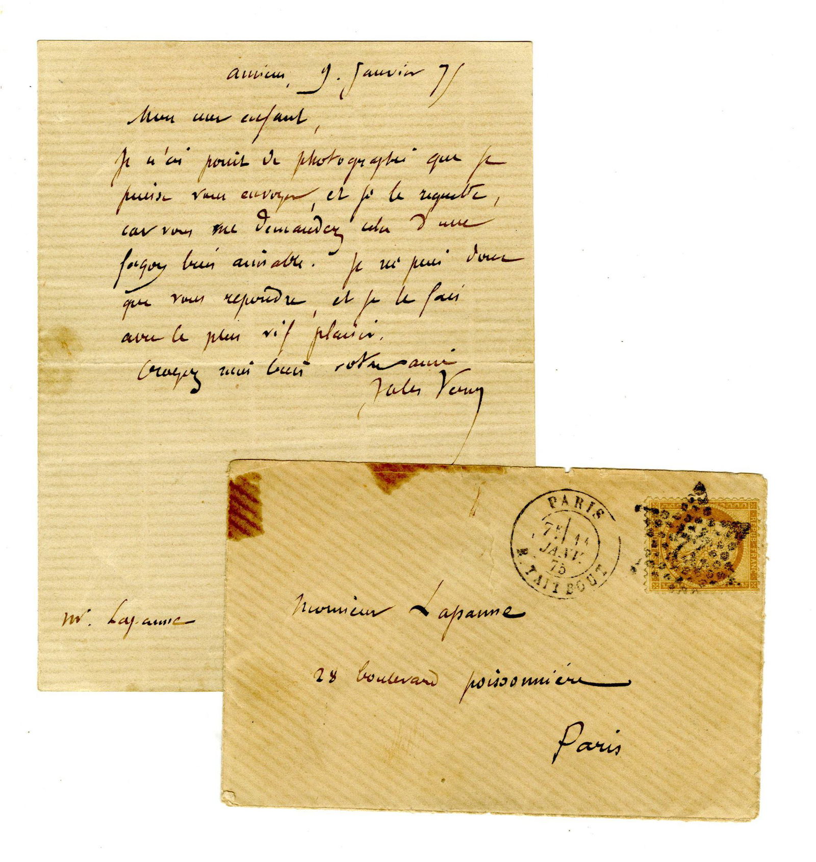 Jules Verne ALS Responding to a Young Fan (1 of 2)