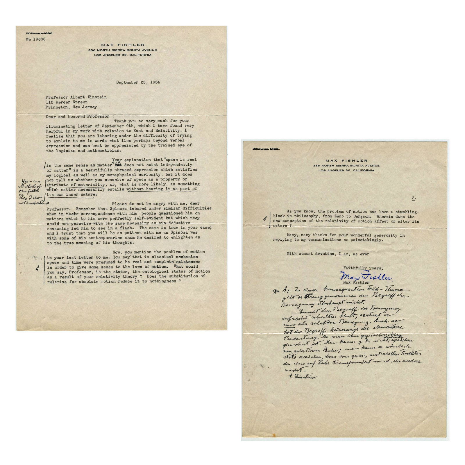 Einstein on Unified Field Theory, Space, Matter, and (1 of 5)