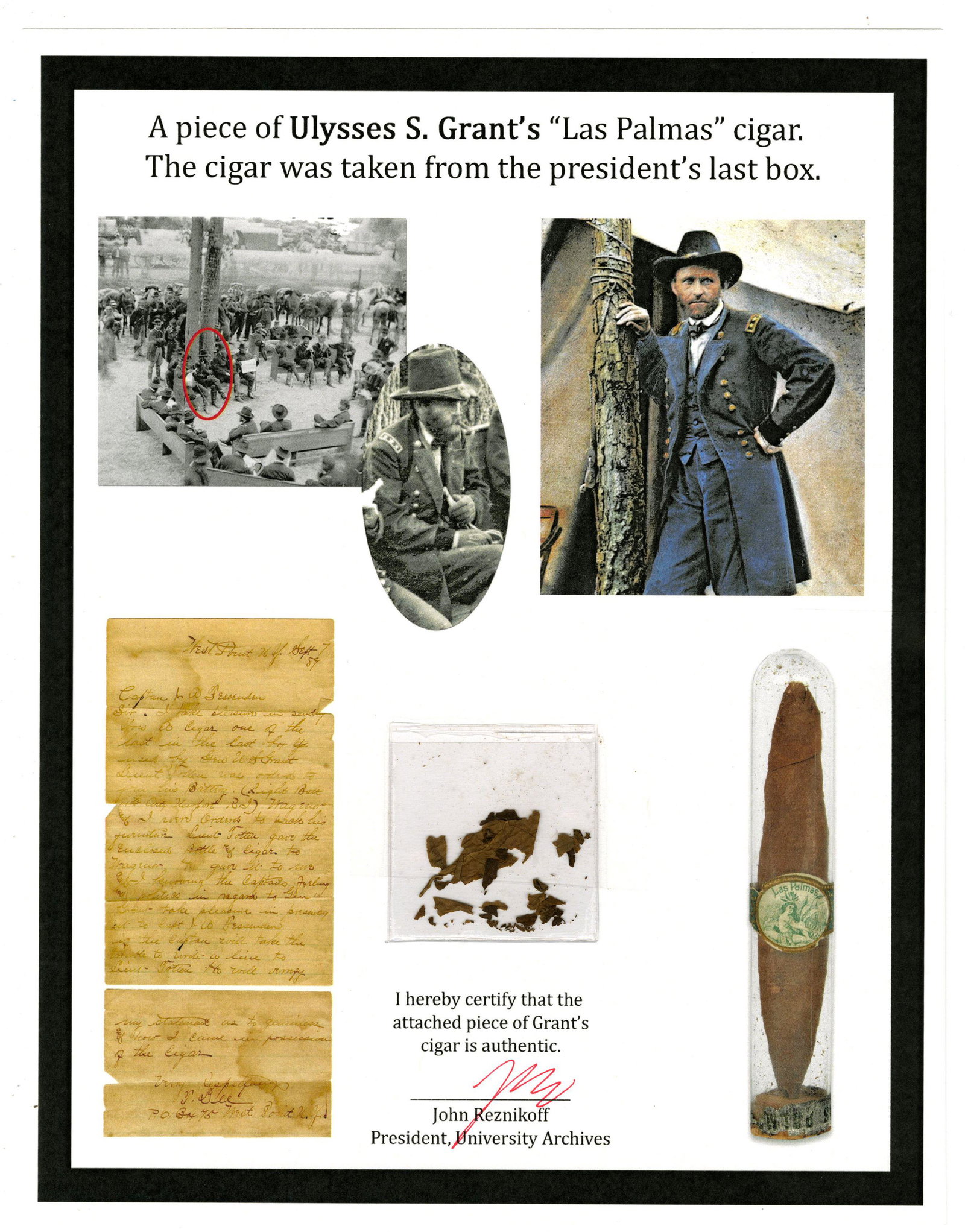 Significant Remnants of U.S. Grant's Owned Cigar from (1 of 4)