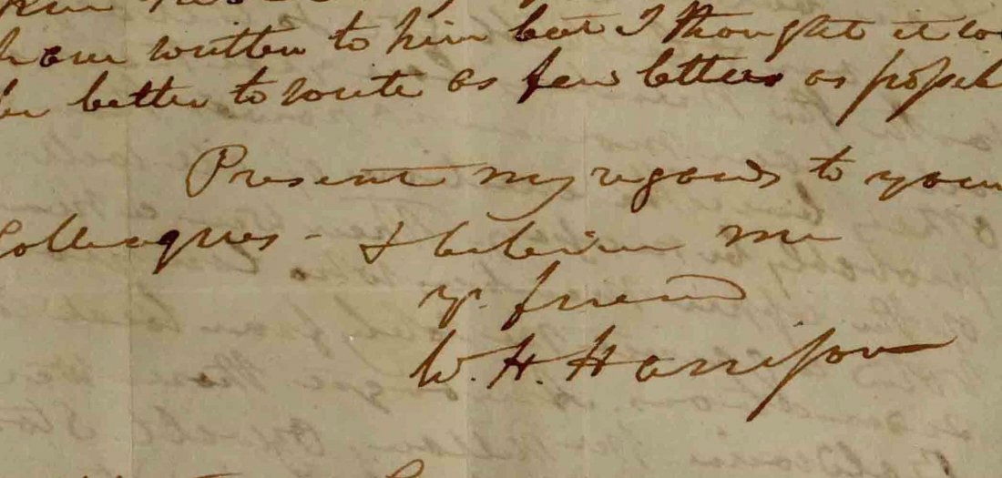 William H. Harrison ALS On Christmas, U.S. Senate Bid (1 of 3)