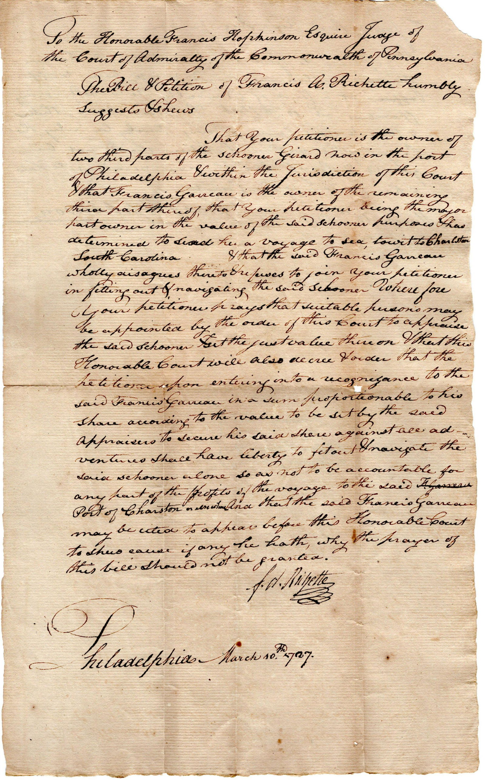 Declaration-Signer and U.S. Flag Designer Francis (1 of 3)
