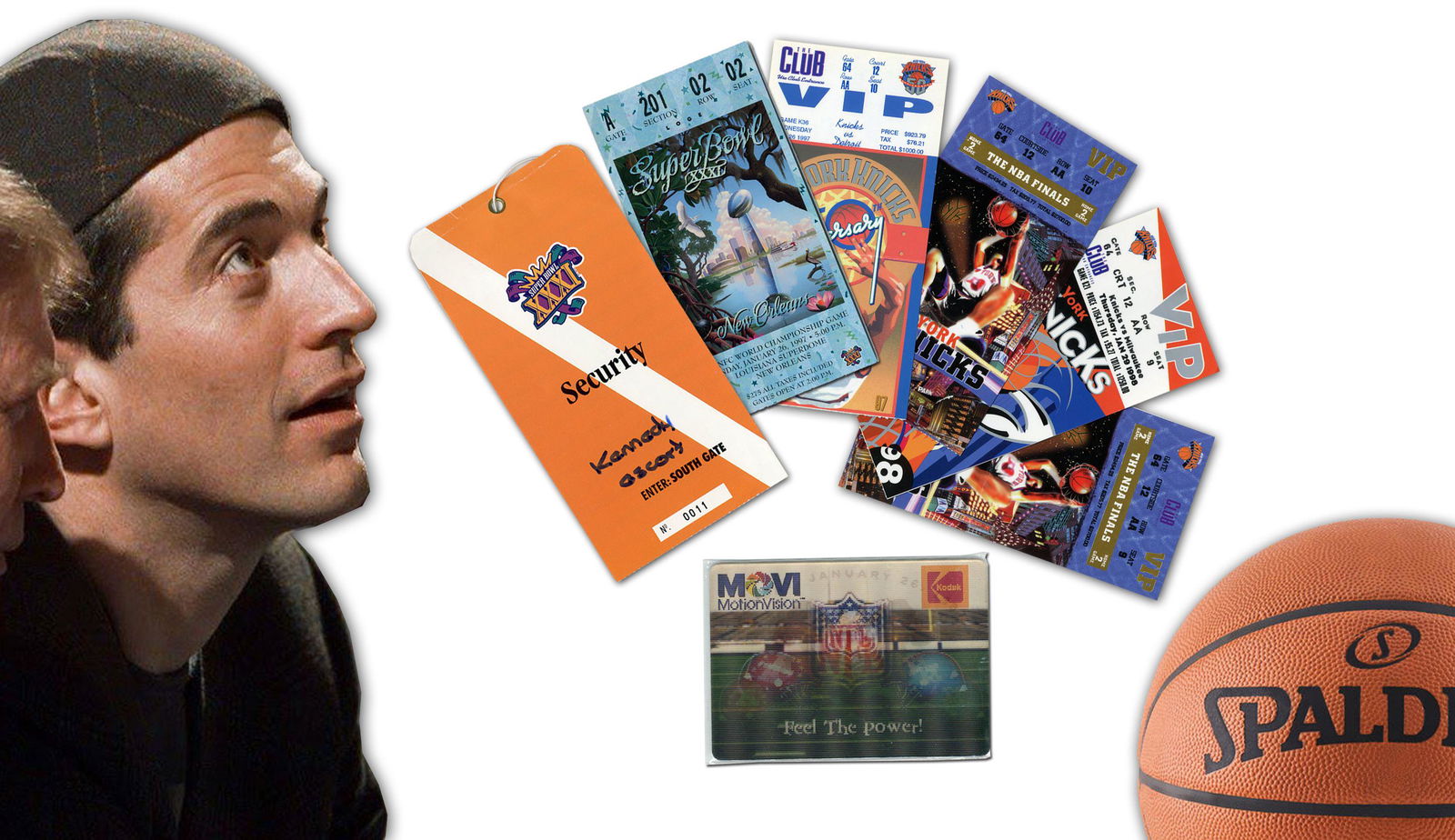 John F. Kennedy, Jr.'s Super Bowl & NBA Sports Tickets (1 of 8)