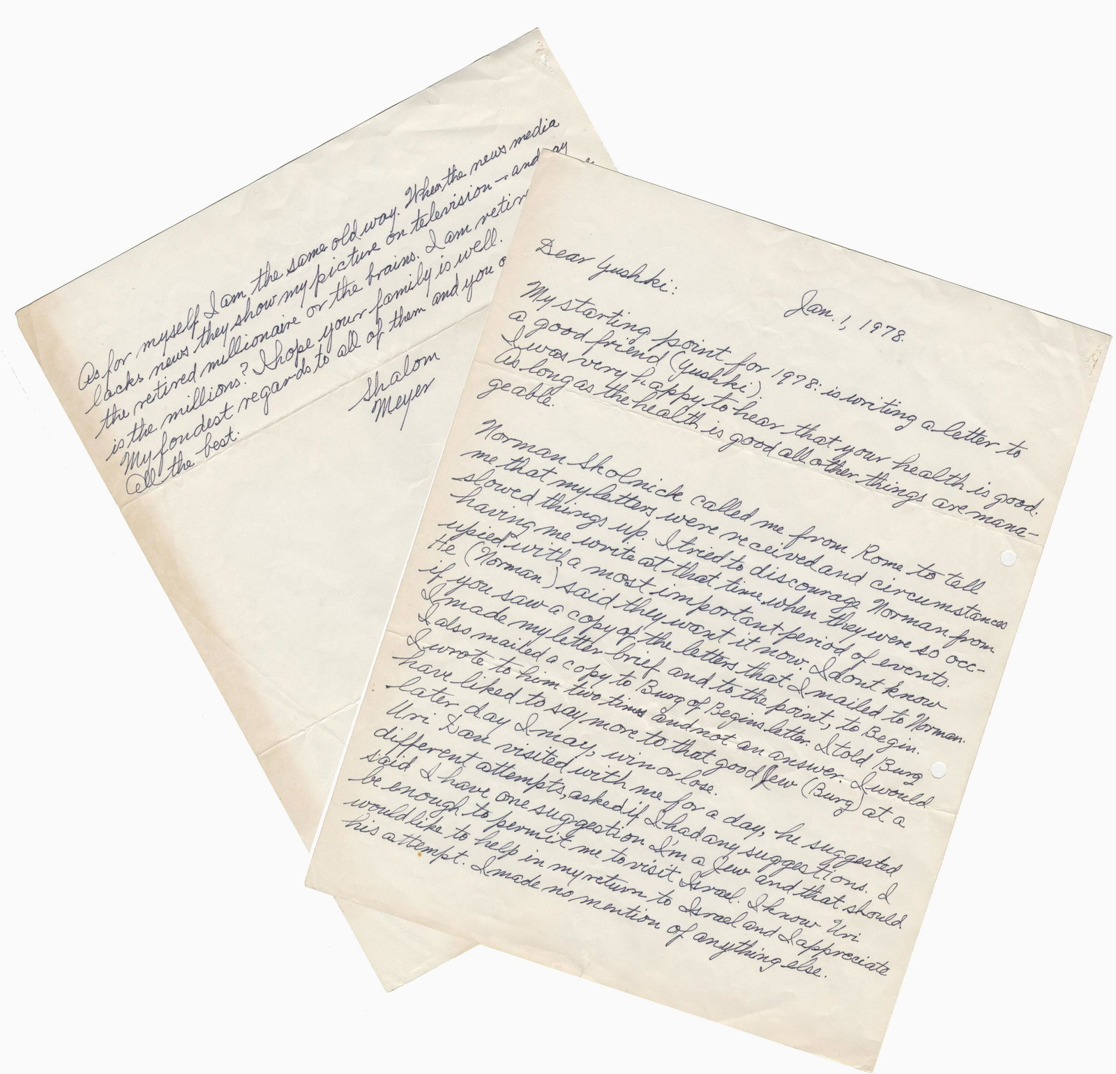 Meyer Lansky, the "Brains" of the Mob, ALS on Menachem (1 of 3)