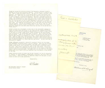 Notable Naval Persons Group: Bancroft, Byrd, and: Notable Naval Persons Group: Bancroft, Byrd, and RickoverA group of three letters from naval notables George Bancroft (1800-1891), Richard E. Byrd Jr. (1888-1957), and Hyman G. Rickover (1900-1986),