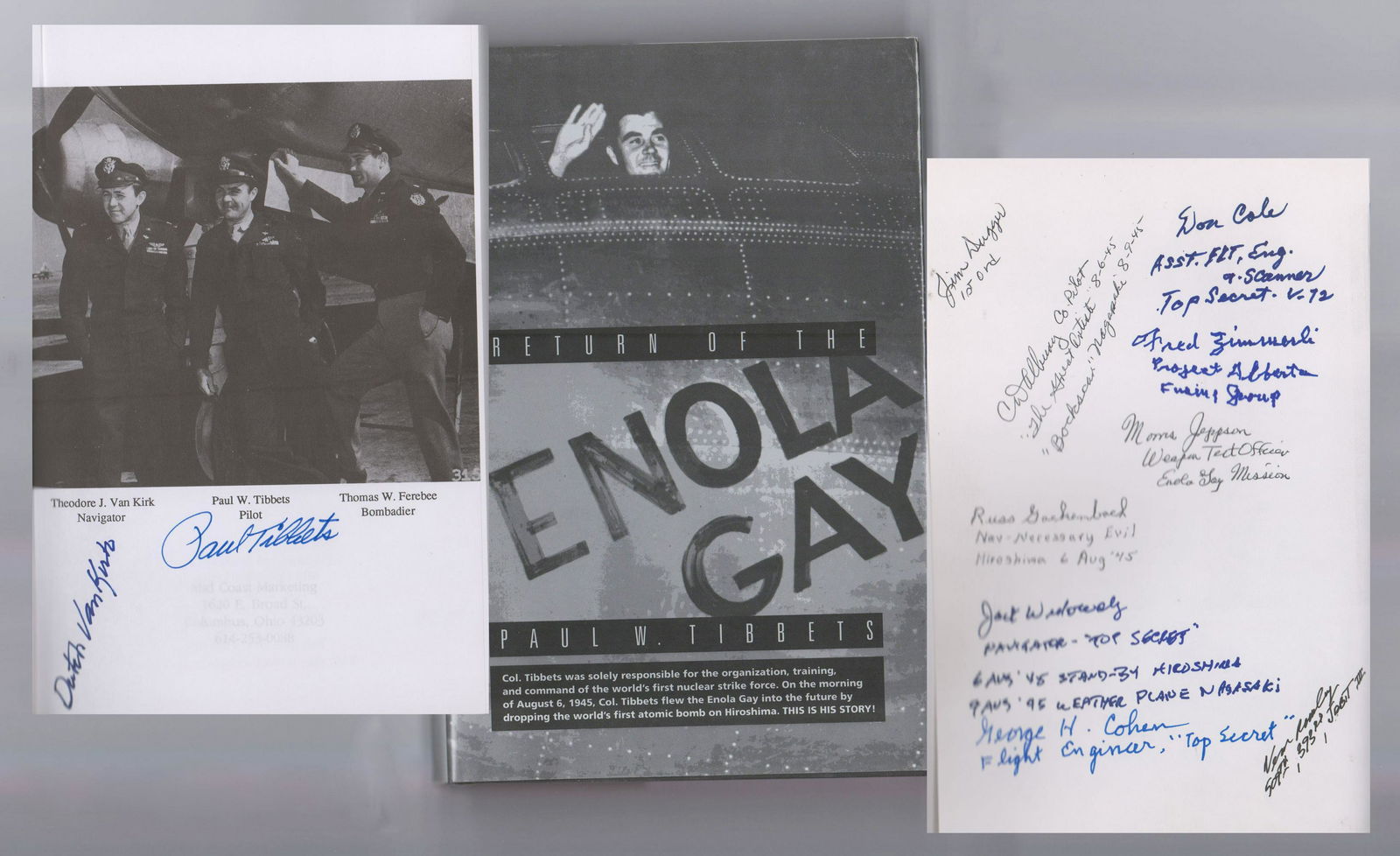 "Return of the Enola Gay", Signed by 11 Hiroshima (1 of 5)