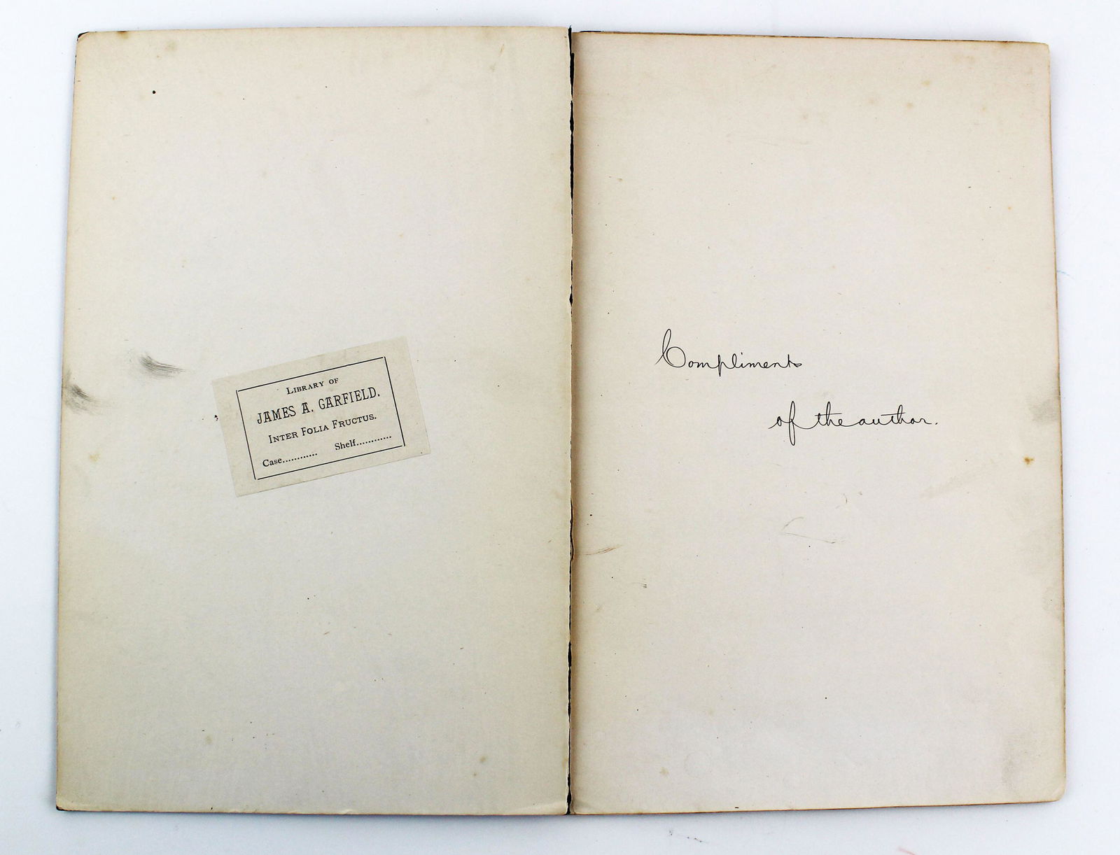 James Garfield Personally Owned Copy of "Refunding and (1 of 4)