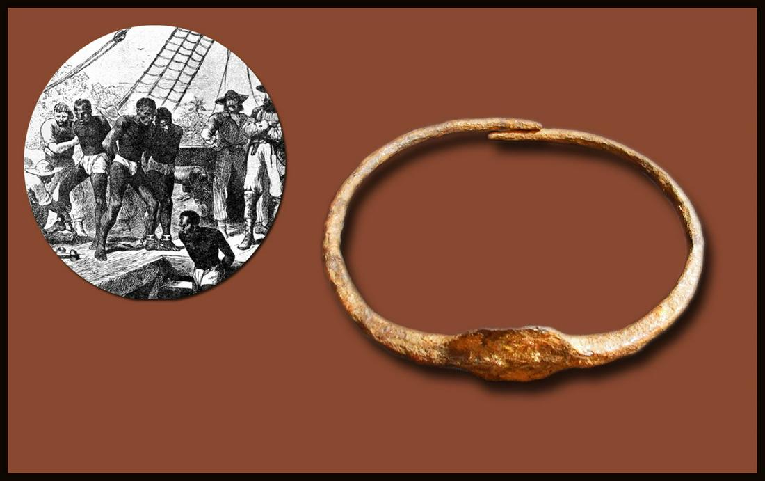Rare African Slave Collar used to transport enslaved (1 of 4)