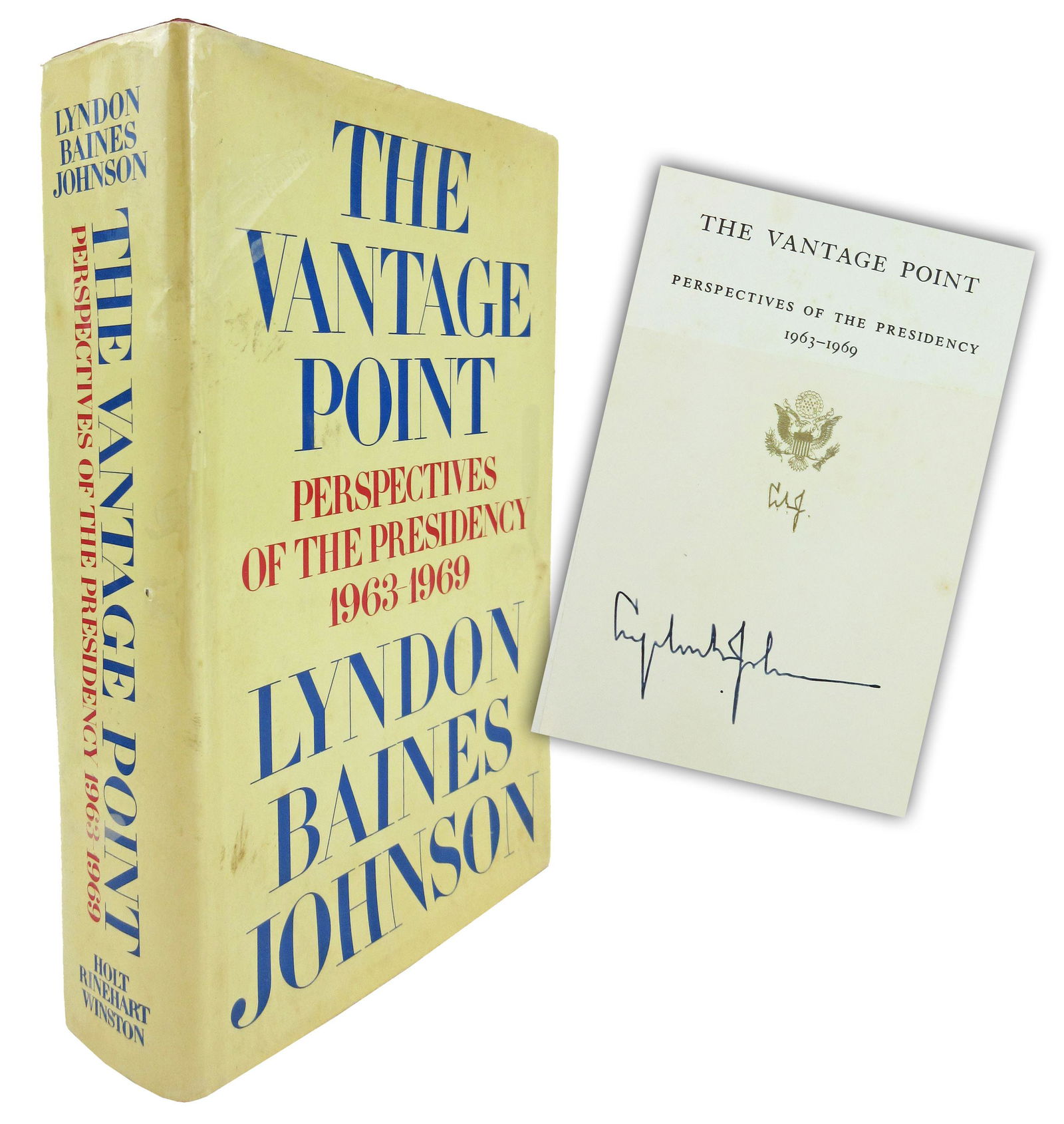 LBJ Signed First Edition "Vantage Point" Published 2 (1 of 8)