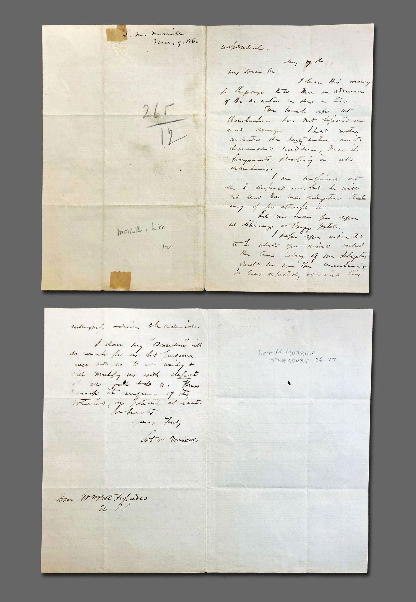 Lot Morrill ALS Re: Lincoln (1 of 4)