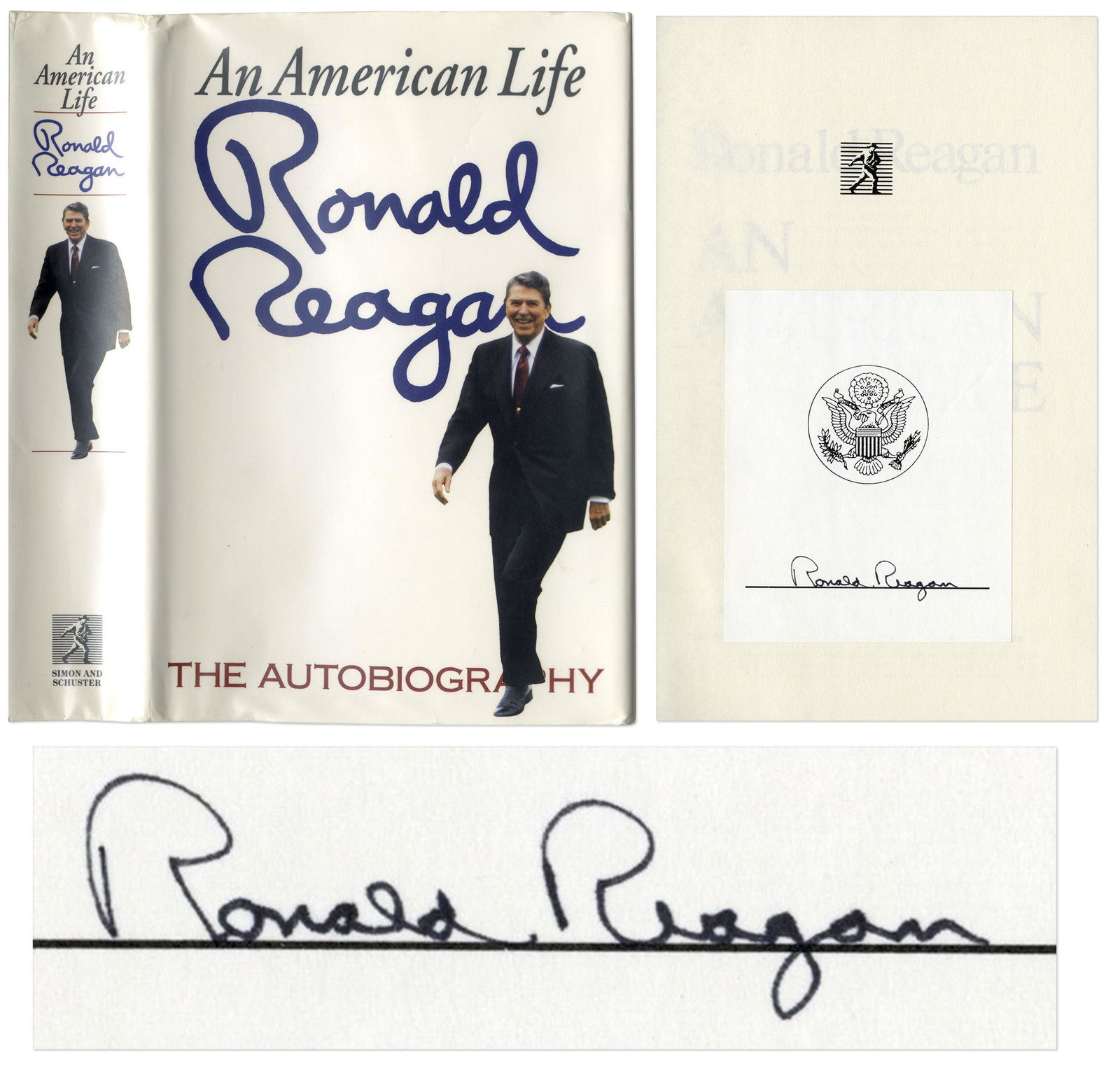Ronald Reagan Signed First Edition First Printing of (1 of 6)